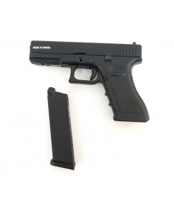 Страйкбольный пистолет KJW KP-17 Glock G17 Gas Black, металл. затвор