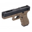 Страйкбольный пистолет WE Glock-18 Gen.3 Tan (WE-G002A-TN) - фото № 5