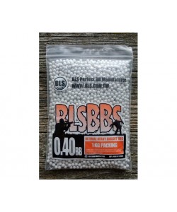 Шары для страйкбола BLS 0,40 г, 2500 штук (1 кг, белые/серые) 1KG-P40