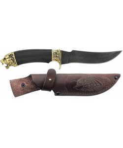 Нож ручной работы из дамасской стали ПИРАНЬЯ (2332)д