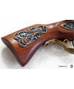 Макет пистолет кремневый «Мушкетон», латунь (Австрия, XVIII век) DE-1231-L