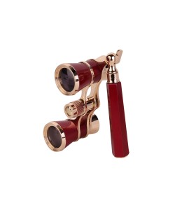 Бинокль театральный Veber Opera БГЦ 3x25 лорнет, красный/золотой 