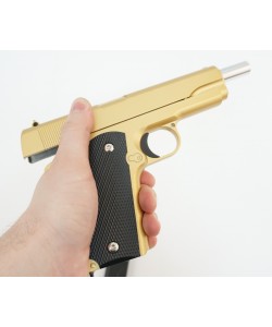 Страйкбольный пистолет Galaxy G.13GD (Colt 1911) золотистый