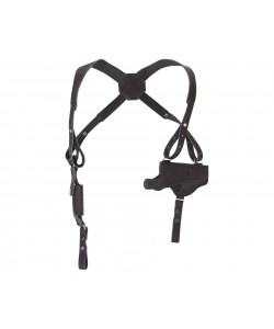 Кобура оперативная для ПМ, X-образная с обоймой (нат. кожа) черная