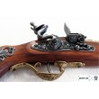 Макет пистолет кремневый «Мушкетон», латунь (Австрия, XVIII век) DE-1231-L - фото № 3