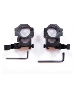 Кольца 25,4 мм Patriot BH-RS24 на Weaver (быстросъемные, высокие H=20 мм)