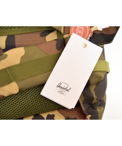 Рюкзак Herschel Little America Backpack 23.5L, камуфляж с кожан. пряжками
