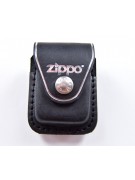 Чехол для зажигалки Zippo LPCBK из кожи, с клипом, черный