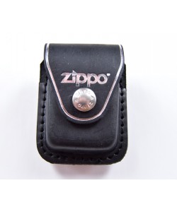 Чехол для зажигалки Zippo LPCBK из кожи, с клипом, черный
