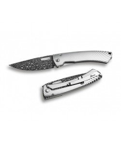 Нож складной LionSteel TiSpine Damascus TS1DL GS