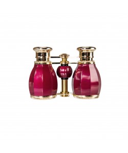 Бинокль театральный Veber Opera БГЦ 4x30 вишня/золотой 