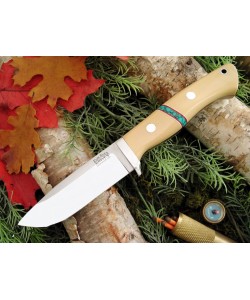 Нож Bark River Bravo1 3VR Antique Ivory Web Turquoise
