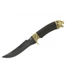 Нож ручной работы из дамасской стали ПИРАНЬЯ (2332)д