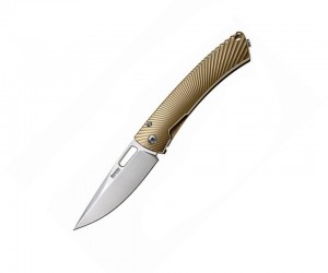 Нож складной LionSteel TiSpine Shine Gold TS1 BS