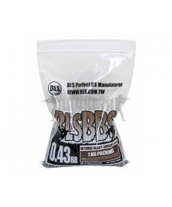 Шары для страйкбола BLS 0,43 г, 2300 штук (1 кг, серые) 1KG-P43