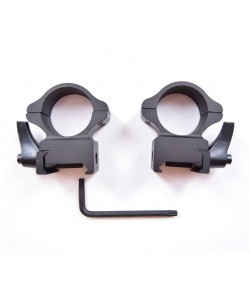 Кольца 25,4 мм быстросъемные на Weaver, флажковые стальные (BH-RS20)