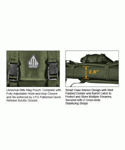 Чехол-рюкзак UTG Leapers тактический, 107 см, Green (PVC-RC42G-A)