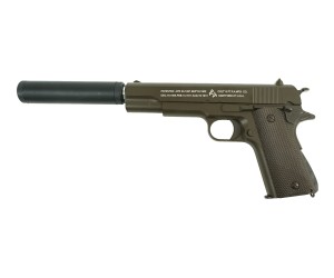 Страйкбольный пистолет Shantou Smart K116DS (Colt 1911, с глушителем) G.17.4