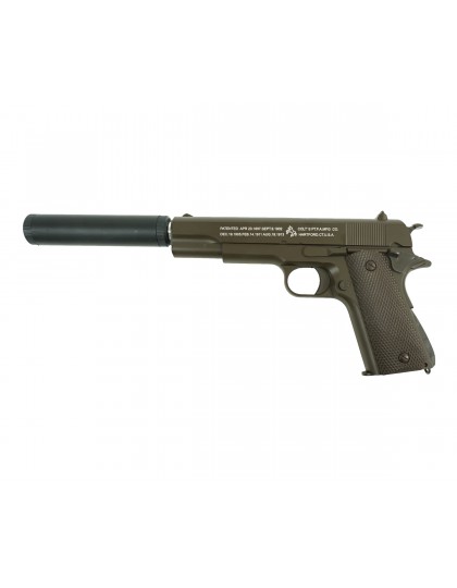 Страйкбольный пистолет Shantou Smart K116DS (Colt 1911, с глушителем) G.17.4