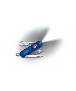 Нож-брелок Victorinox SwissLite 0.6228.T2 (58 мм, полупрозрачный синий)