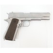 Страйкбольный пистолет WE Colt M1911A1 Silver, коричневые накладки (WE-E006A) - фото № 8