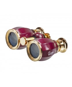 Бинокль театральный Veber Opera БГЦ 4x30 вишня/золотой 