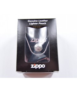 Чехол для зажигалки Zippo LPCBK из кожи, с клипом, черный