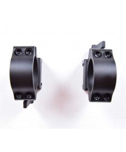 Кольца 25,4 мм быстросъемные на Weaver, флажковые стальные (BH-RS20)