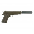 Страйкбольный пистолет Shantou Smart K116DS (Colt 1911, с глушителем) G.17.4 - фото № 2