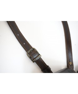 Патронташ Vektor из нат. кожи со съемными подсумками и доп. поддерживающим ремнем (П-40)