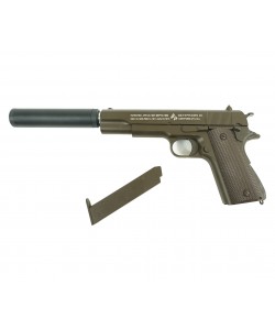 Страйкбольный пистолет Shantou Smart K116DS (Colt 1911, с глушителем) G.17.4