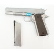 Страйкбольный пистолет WE Colt M1911A1 Silver, коричневые накладки (WE-E006A) - фото № 4