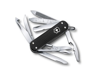 Нож-брелок Victorinox MiniChamp Alox 0.6381.23 (58 мм, черный)