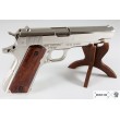 Макет пистолет Colt M1911A1 .45, хром, лакиров. дерево (США, 1911 г.) DE-6316 - фото № 3