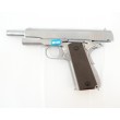 Страйкбольный пистолет WE Colt M1911A1 Silver, коричневые накладки (WE-E006A) - фото № 5
