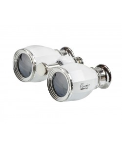 Бинокль театральный Veber Opera БГЦ 4x30 белый/серебро