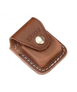 Чехол для зажигалки Zippo LPCB из кожи, с клипом, коричневый