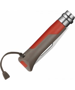 Нож складной Opinel Specialists Outdoor №08, 8,5 см, рукоять пластик, свисток, оранжевый