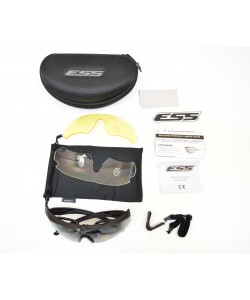 Очки защитные ESS Crossbow, 3 сменные линзы (Black)