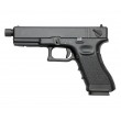 Страйкбольный пистолет KJW KP-18 Glock G18 TBC CO₂ Black, удлин. ствол - фото № 1