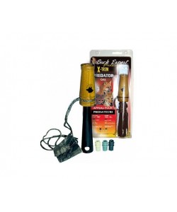 Манок Buck Expert на хищника с 3 насадками  (писк мыши, раненный заяц, лиса, рысь, куница, волк, белка) + CD