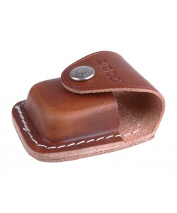 Чехол для зажигалки Zippo LPCB из кожи, с клипом, коричневый
