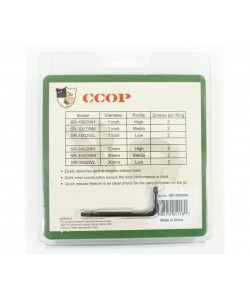 Кольца 30 мм Patriot BH-RS34, быстросъемные на Weaver (флажковые, стальные, высокие)