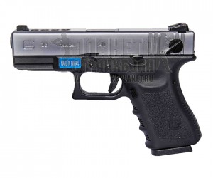Страйкбольный пистолет WE Glock-23 Gen.3 Silver (WE-G004A-SV)