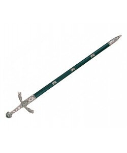 Меч Ричарда Львиное Сердце, в черных ножнах, никель (XII век) DE-4125-NQ