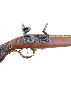 Макет пистолет кремневый, латунь (Англия, XVIII век) DE-1196-L