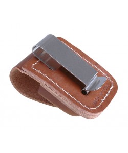 Чехол для зажигалки Zippo LPCB из кожи, с клипом, коричневый