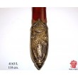Меч рыцаря Тамплиера в красных ножнах, латунь (XII век) DE-4163-L - фото № 6