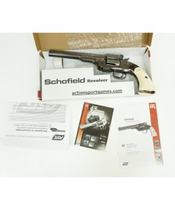 Пневматический револьвер ASG Schofield 6” Steel Grey