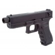 Страйкбольный пистолет KJW KP-18 Glock G18 TBC CO₂ Black, удлин. ствол - фото № 3